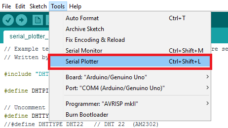 graph serial print arduino